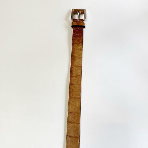 Vintage Garuglieri Light Brown Belt Genuine Leather Italian Size M - Picture 7 of 16